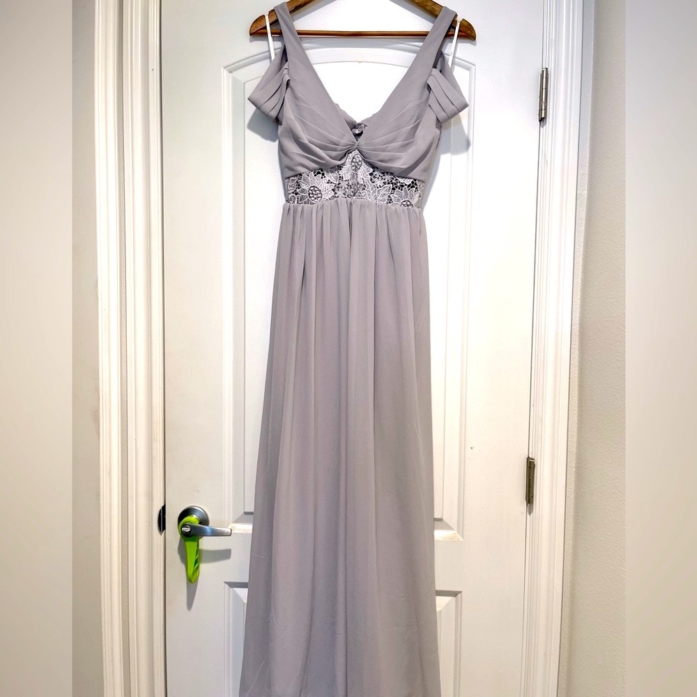 LULU’S OFF SHOULDER SUNFLOWER MAXI DRESS